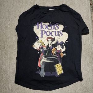Disney Hocus Pocus Black Graphic Dog Tee T-shirt Size XL Pet Halloween Fall EUC